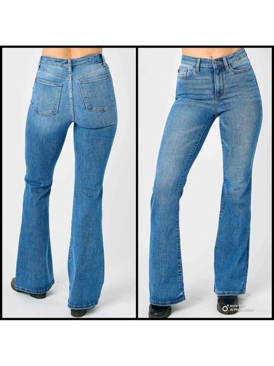 Denim - Carolina Blues Vintage Medium Flare Y2K Jeans